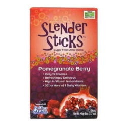 Now Foods Slender Sticks Pomegra Berry 12 Pack
