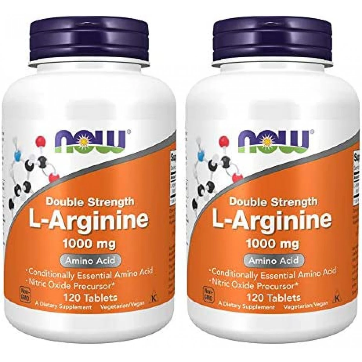 Now Foods Arginine 1000mg, 120 Tabs (Pack Of 2) 1 Now Foods Arginine 1000mg, 120 Tabs (Pack Of 2)