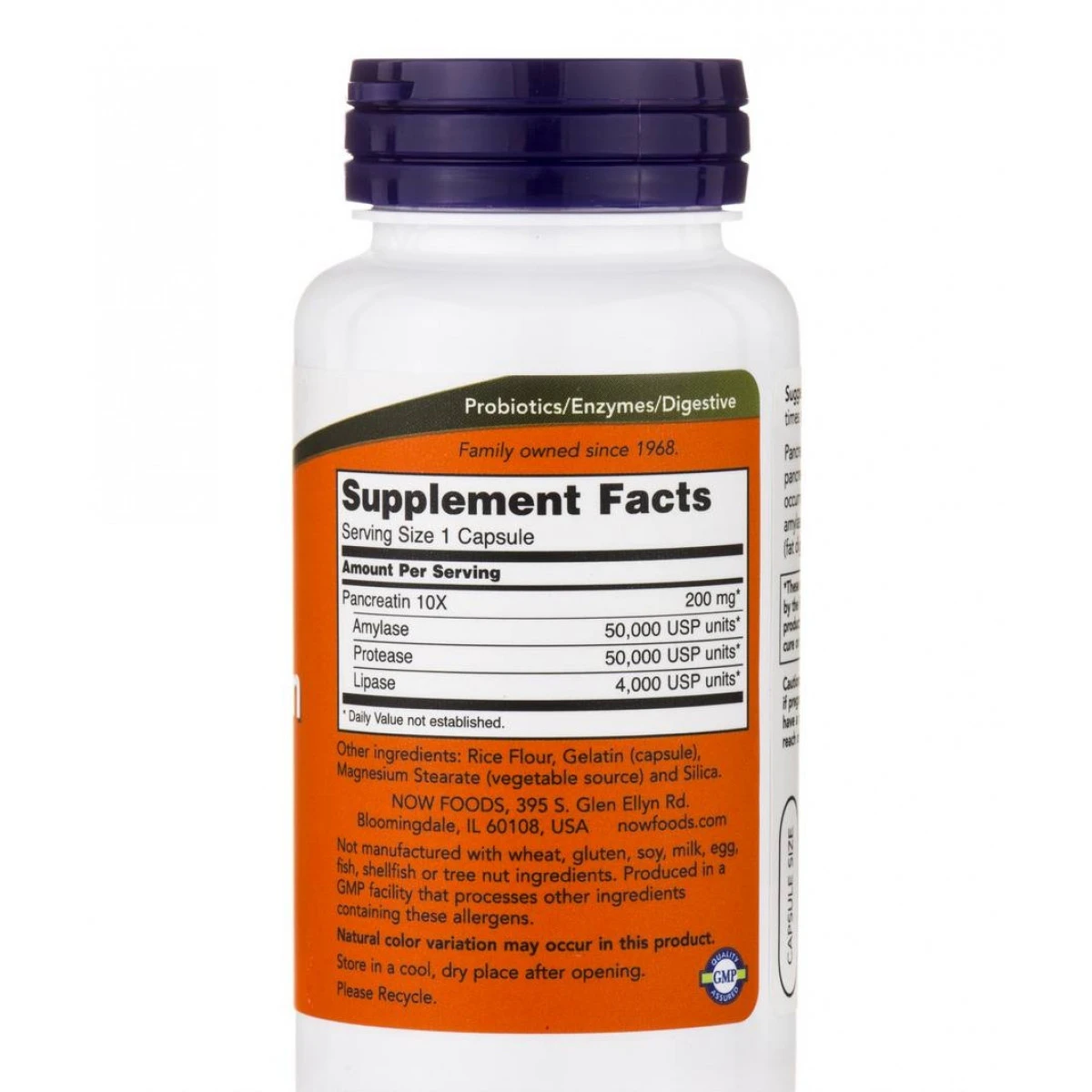 NOW FOODS Pancreatin 2000mg Capsules, 100 CT 2 NOW FOODS Pancreatin 2000mg Capsules, 100 CT - Image 2