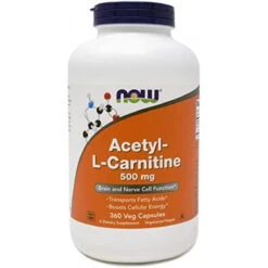 Now Foods Acetyl-L-Carnitine ACL 500 Mg, 360 Veg Capsules - Non-GMO
