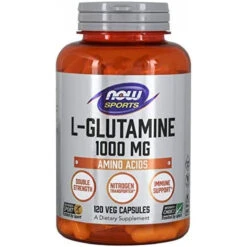 NOW Foods L-Glutamine 1,000 Milligram, 120 Capsules