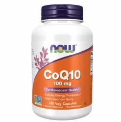 Now Foods CoQ10 W/Hawthorn 100mg 180 Capsules