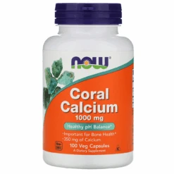 Now Foods Coral Calcium 1000 Mg 100 Vegetable Capsules