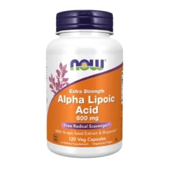 Now Foods Alpha Lipoic Acid 600 Mg 120 Vegetable Capsules