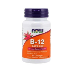 Now Foods B-12 5000 Mcg + Folic 60 Tablets