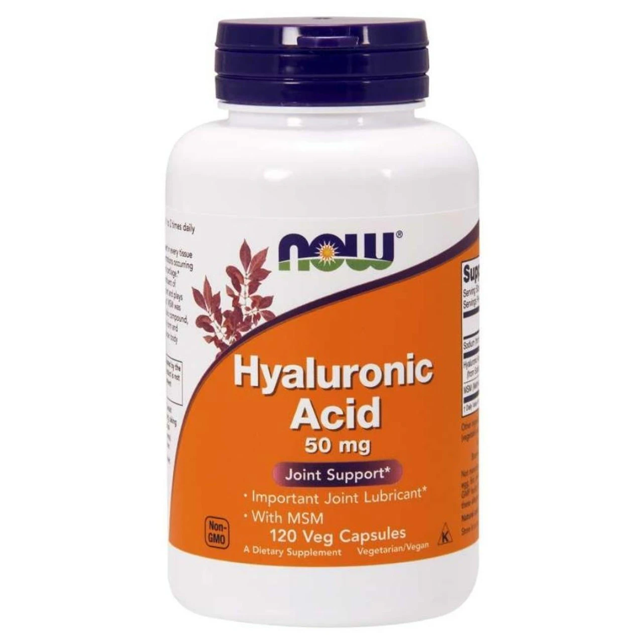 Now Foods HYALURONIC ACID W/MSM 120 Vege Capsules 1 Now Foods HYALURONIC ACID W/MSM 120 Vege Capsules