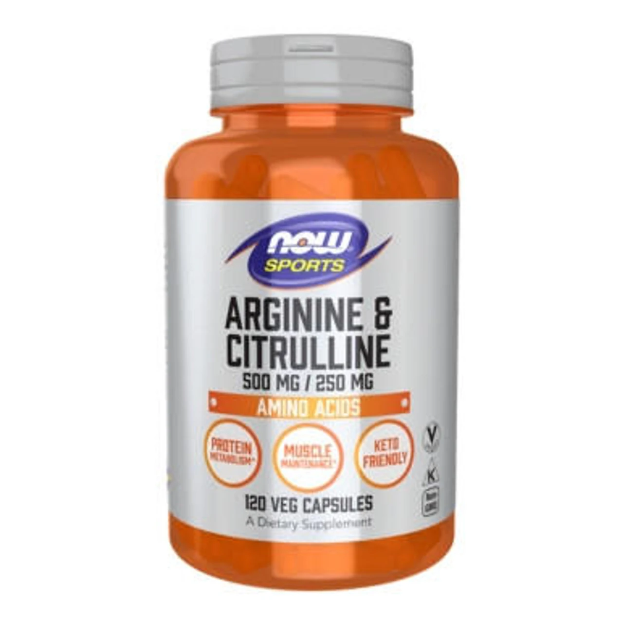 Now Foods Arginine 500 Mg Citrulline 250 Mg 120 Capsules