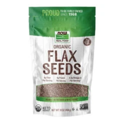 Now Foods Organic Flax Seeds 16 Oz