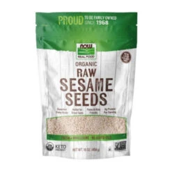 Now Foods Organic Raw Sesame Seeds 16oz
