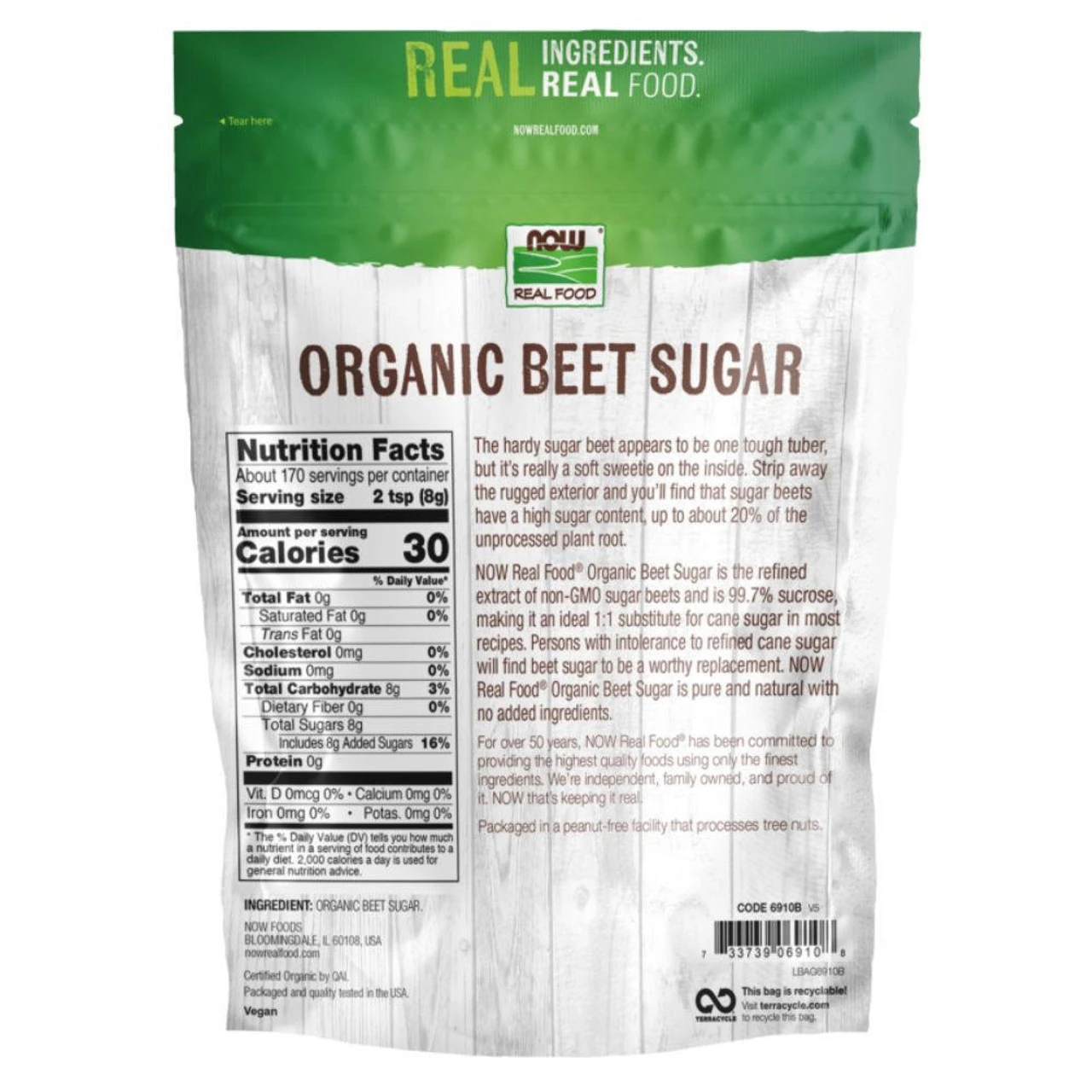 Now Foods Beet Sugar 3 Lb 2 Now Foods Beet Sugar 3 Lb - Image 2