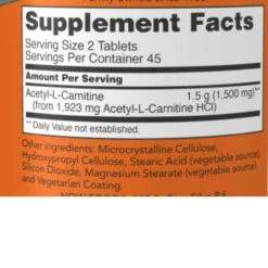 Now Foods Acetyl L-Carnitine 750mg 90 Tablets -Now Foods Untitleddesign 2022 11 30T144252.183 72534.1707418677