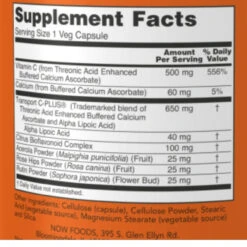 Now Foods Alphasorb-C 500 180 Capsules -Now Foods Untitleddesign 14 1a11ec64 64e7 4a3d 8e01 90feac1d0b17 52996.1702147295