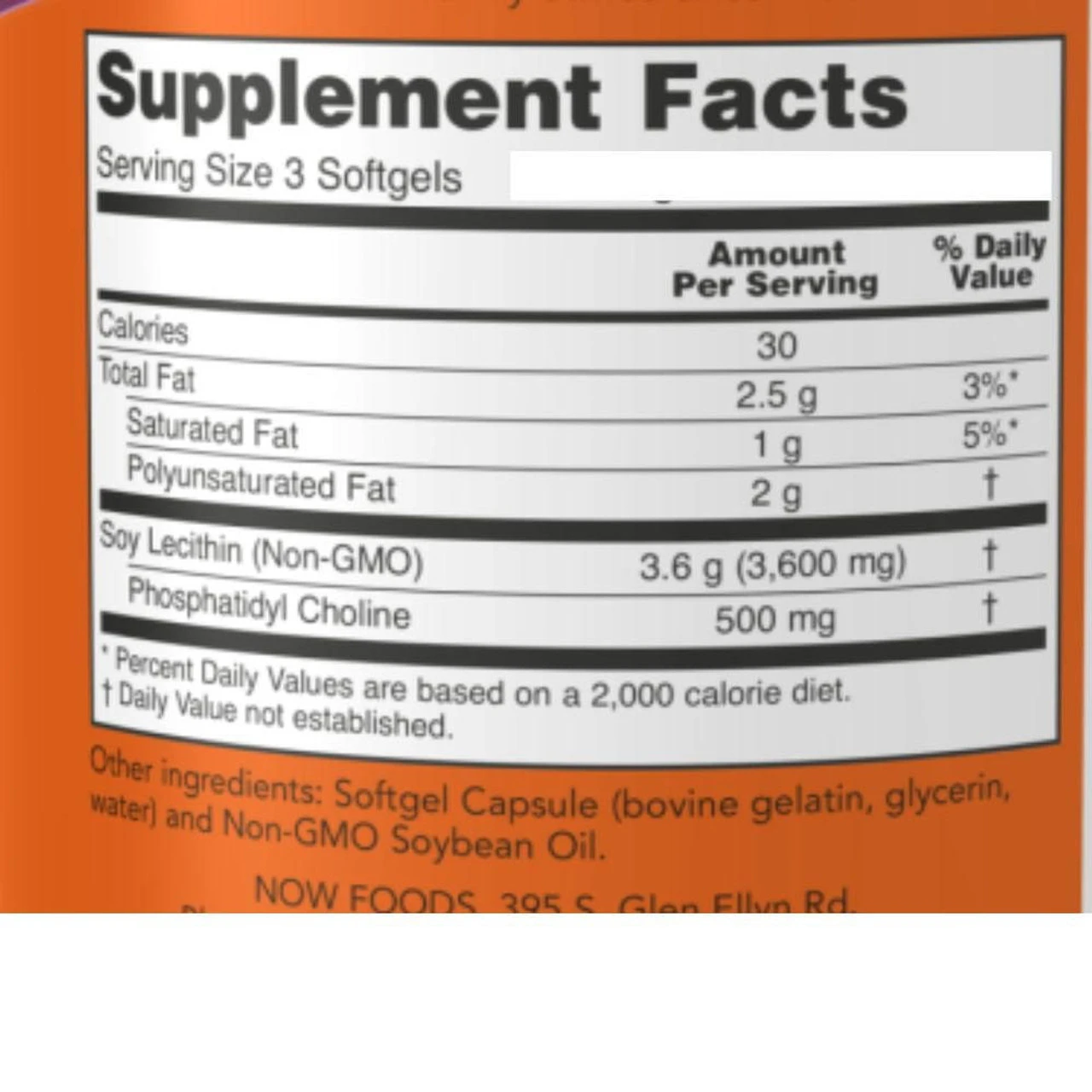 Now Foods Lecithin 1200 Mg 200 Softgels 3 Now Foods Lecithin 1200 Mg 200 Softgels - Image 3