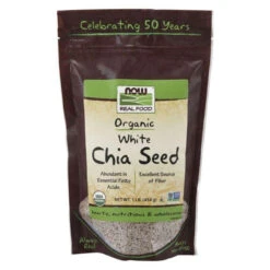 Now Foods Organic White Chia Seed 1lbs