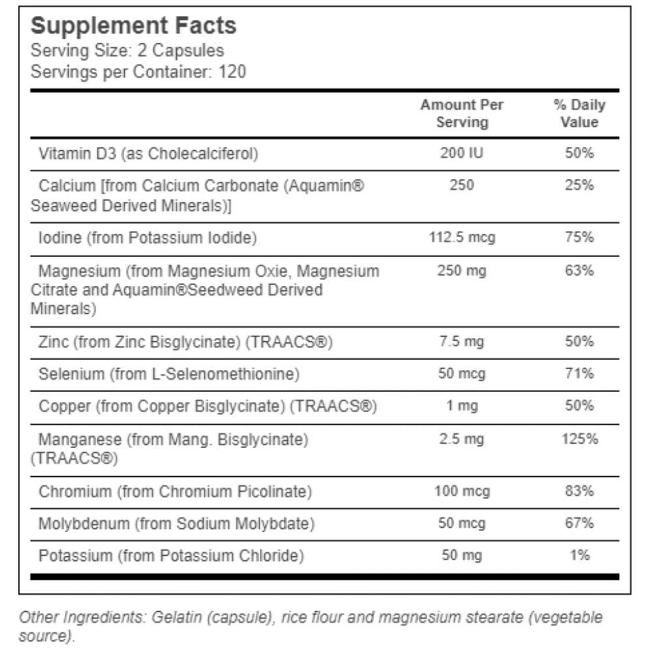 Now Foods Full Spectrum Mineral Caps 240 Capsules 3 Now Foods Full Spectrum Mineral Caps 240 Capsules - Image 3