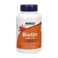 Now Foods Biotin 5000mcg 120 Capsules