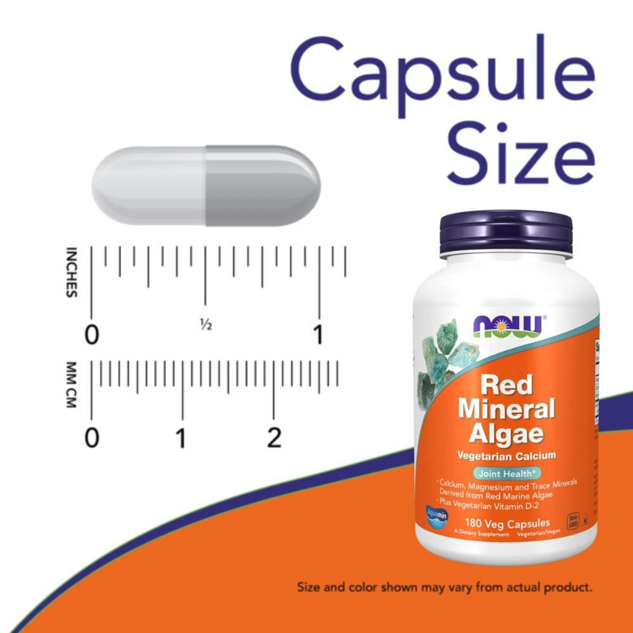 Now Foods Red Mineral Algae 180 Capsules 2 Now Foods Red Mineral Algae 180 Capsules - Image 2