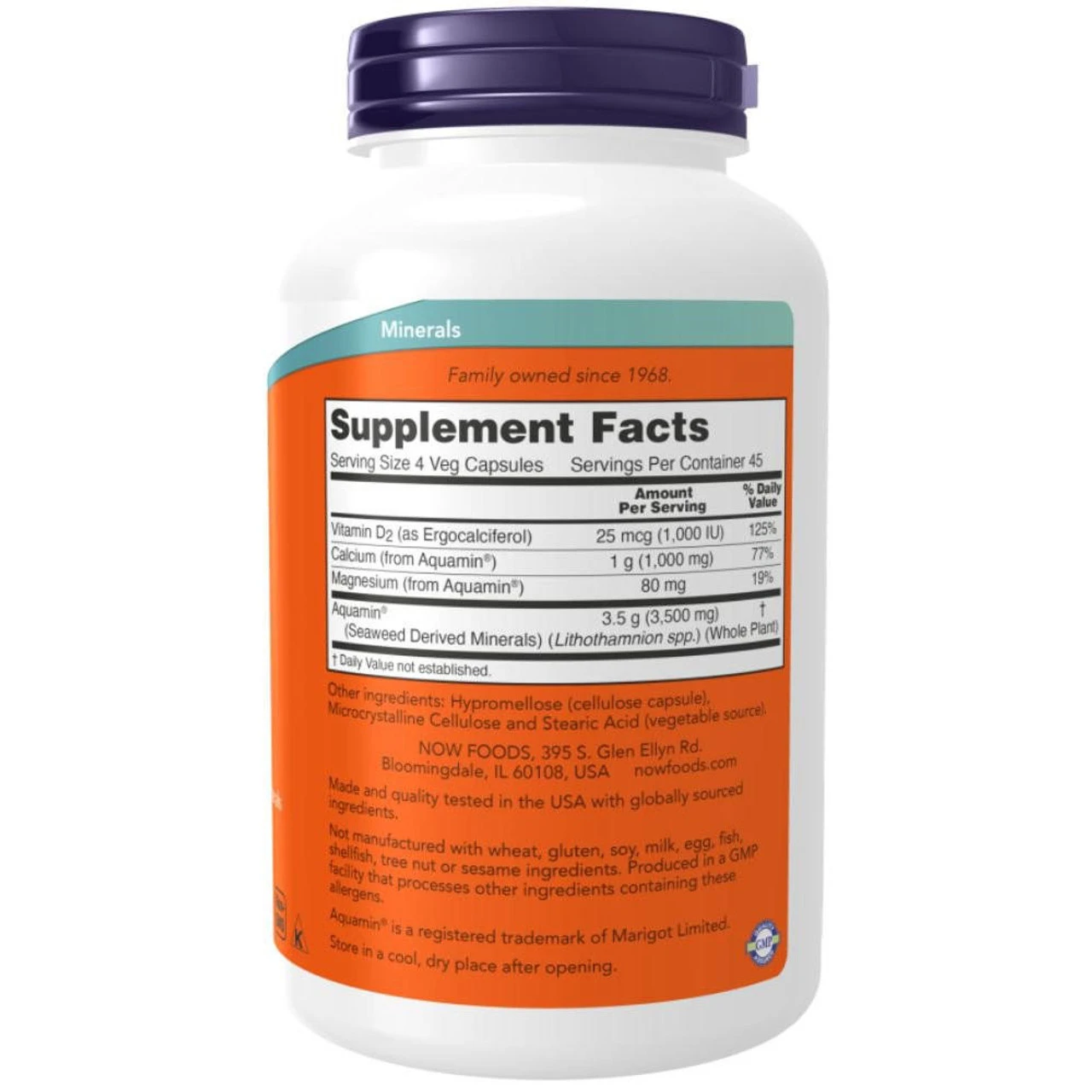 Now Foods Red Mineral Algae 180 Capsules 4 Now Foods Red Mineral Algae 180 Capsules - Image 4