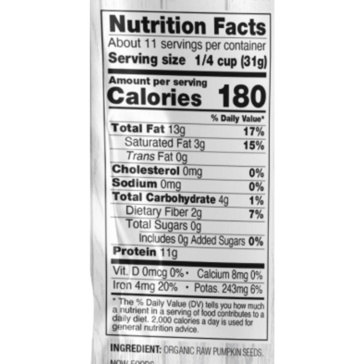 Now Foods Raw Pumpkin Seeds 16 Oz 3 Now Foods Raw Pumpkin Seeds 16 Oz - Image 3