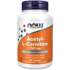 Now Foods Acetyl L-Carnitine 750mg 90 Tablets