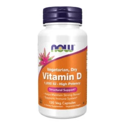 Now Foods Vitamin D 1000 IU Vegetarian 120 Vegetable Capsules