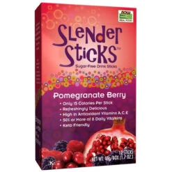 Now Foods Pomegranate Berry Slender Sticks 12 Pack