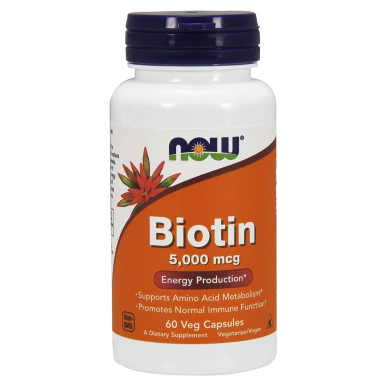 Now Foods Biotin 5000 Mcg 60 Vegetable Capsules 1 Now Foods Biotin 5000 Mcg 60 Vegetable Capsules