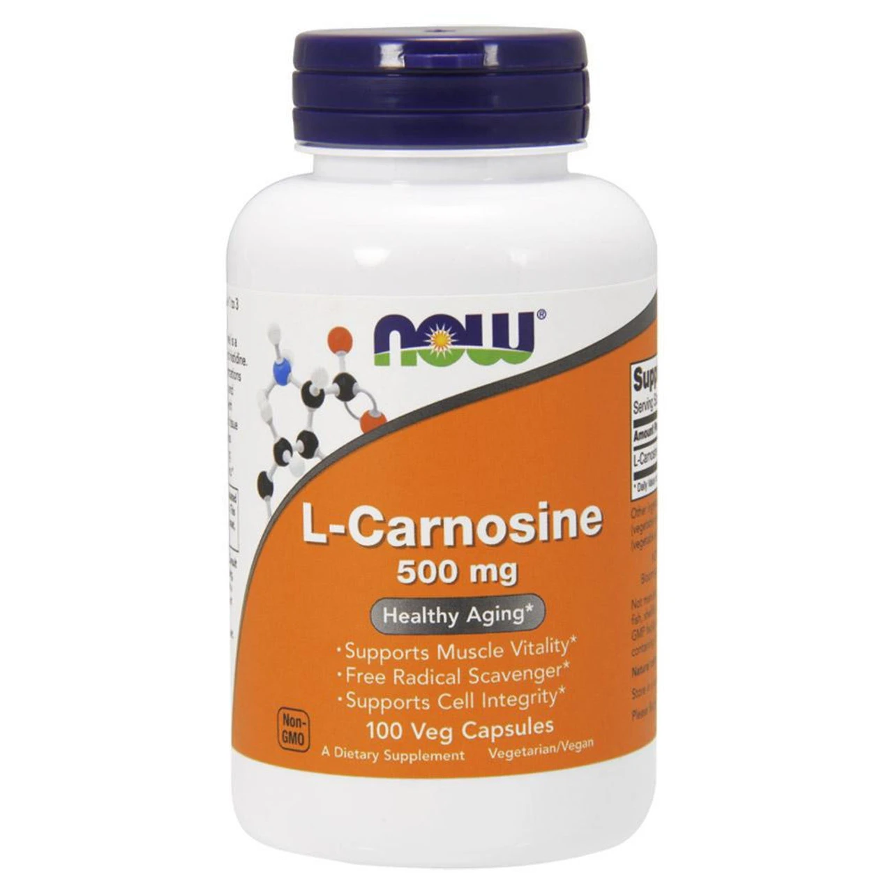 Now Foods Carnosine 500mg 100 Vege Caps 1 Now Foods Carnosine 500mg 100 Vege Caps