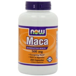 NOW Foods Maca 500mg, 250 Capsules (Packaging May Vary)