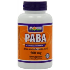 NOW Foods Paba, 100 Capsules / 500mg