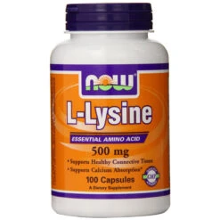 NOW Foods L-Lysine 500mg, 100 Capsules