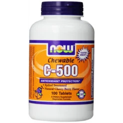 Now Foods C-500 Chewable, Cherry-Berry, Tablets, 100-Count