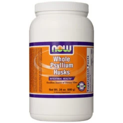 NOW Foods Whole Psyllium Husk, 24 Ounce Bottle
