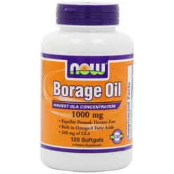 NOW Foods Borage Oil 240mg, 120 Softgels