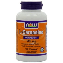 NOW Foods L-carnosine 500mg, 100 Vegetarian Capsules