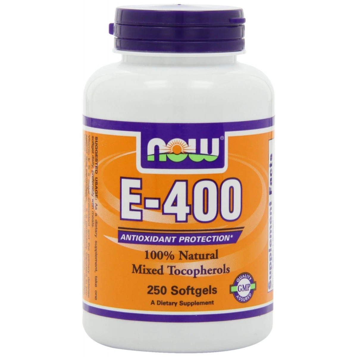 NOW Foods E-400 Mt, 250 Softgels 1 NOW Foods E-400 Mt, 250 Softgels