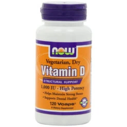 NOW Foods Vit D-2 1000Iu High Potency, 120 Vcaps