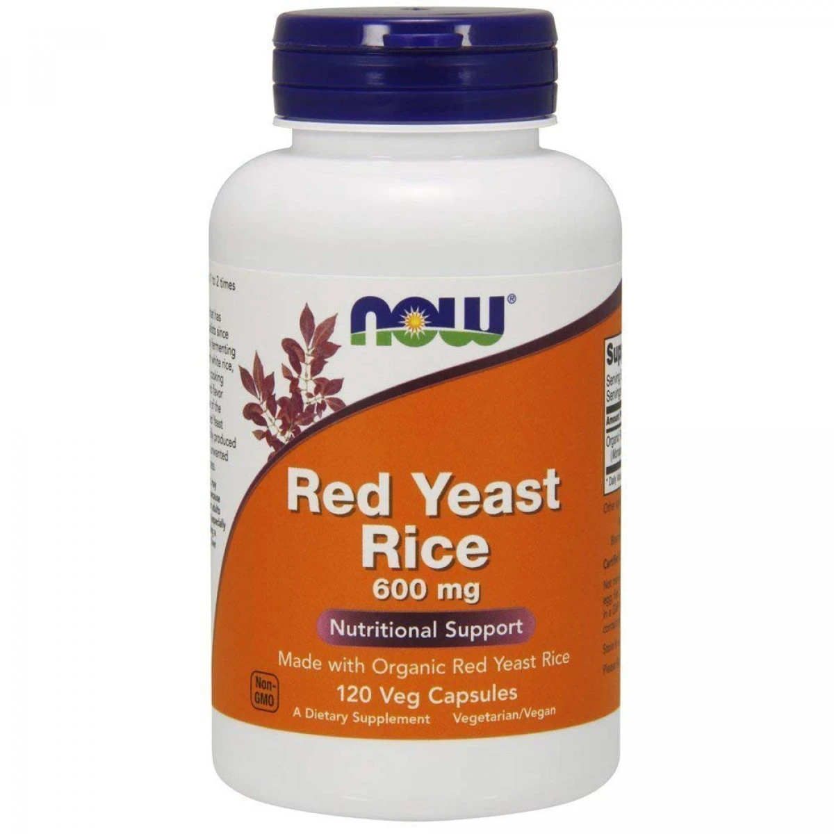 Now Foods Red Yeast Rice 600 Milligrams, 120 Veggie Caps 1 Now Foods Red Yeast Rice 600 Milligrams, 120 Veggie Caps