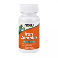 NOW Foods NOW Iron Complex Vegetarian,100 Tablets