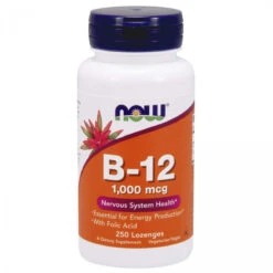 NOW Foods NOW Vitamin B-12 (1000 Mcg) With Folic Acid,250 Chewable Lozenges