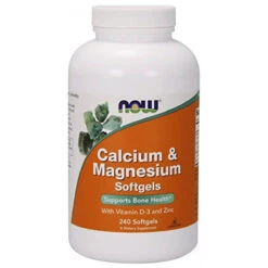 NOW Foods, Calcium And Magnesium + D - 240 Softgels