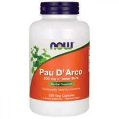 Now Foods PAU D Arco 500 Mg 250 Capsules