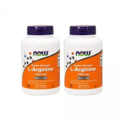 NOW Foods L-Arginine 1000mg, 120 Tablets (2 Pack)