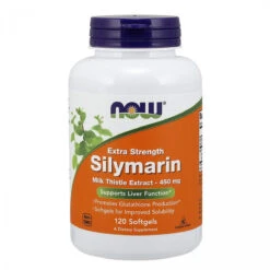 NOW Foods Now Extra Strength Silymarin Milk Thistle Extract, 450 Mg, 120 Softgels