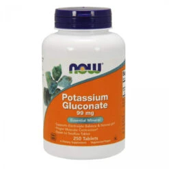 NOW Foods NOW Potassium Gluconate 99 Mg, 250 Tablets