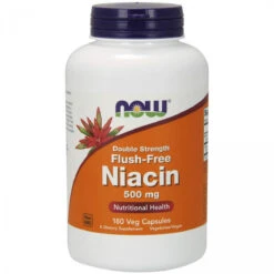 NOW Foods NOW Flush-Free Niacin 500 Mg,180 Veg Capsules