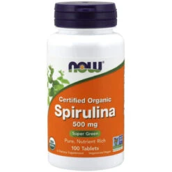 Now Foods Organic Spirulina Tablets, 100