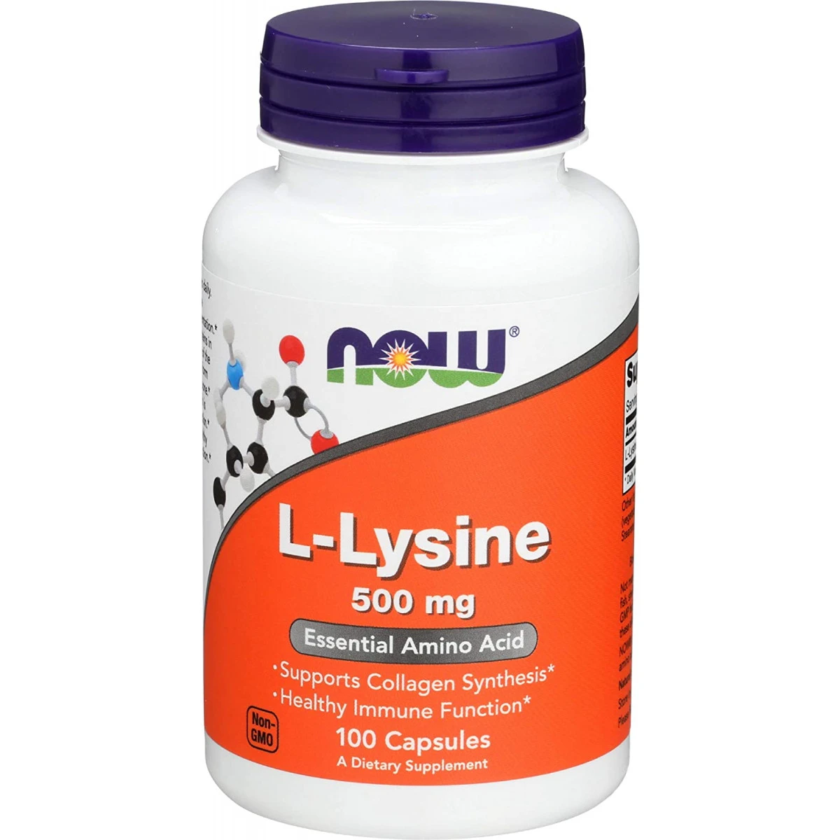 NOW Foods NOW Supplements, L-Lysine (L-Lysine Hydrochloride) 500 Mg, Amino Acid, 100 Tablets 1 NOW Foods NOW Supplements, L-Lysine (L-Lysine Hydrochloride) 500 Mg, Amino Acid, 100 Tablets
