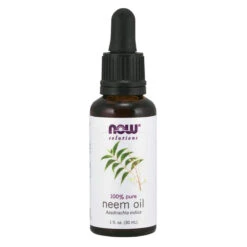 NOW Foods NOW Solutions, Neem Oil, 100% Pure, Made From Azadirachta Indica (Neem) Seed Oil, Natural Relief From Irritation And Other Skin Issues, 1-Ounce