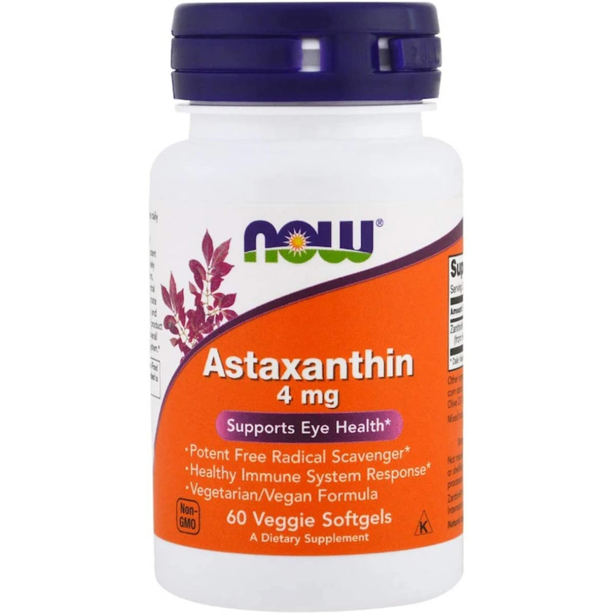 NOW Foods NOW Supplements, Astaxanthin 4 Mg, Features Zanthin, 60 Veg Capsules 1 NOW Foods NOW Supplements, Astaxanthin 4 Mg, Features Zanthin, 60 Veg Capsules
